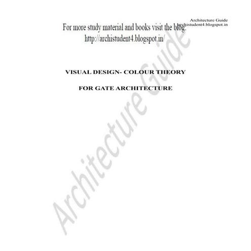 Colour theory in visual design