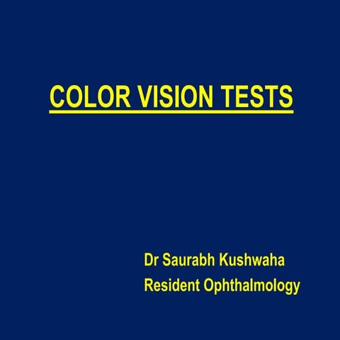 Color vision