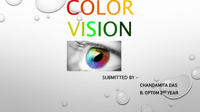 Colour vision test | PPTX