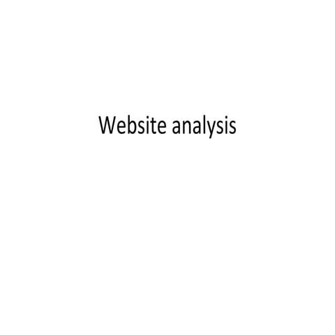 Website anaylsis A2 media