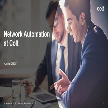 Network Automation at Colt