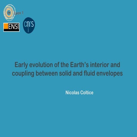 LIO Spring Course (Lyon) - Early Earth environment