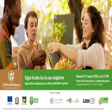 Ogni frutto ha la sua stagione. Agricoltura urbana per un cibo sostenibile e ...