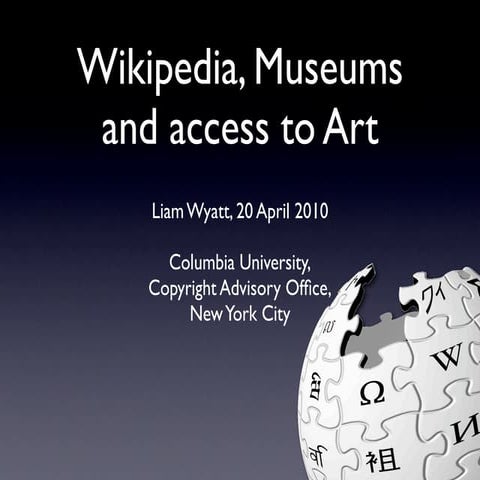 Wikipedia, Museum and access to Art