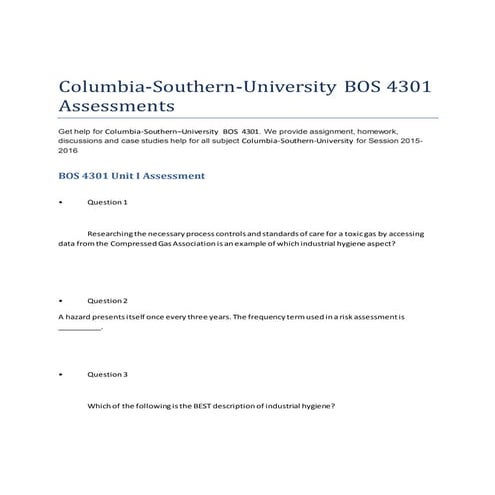 Columbia bos 4301 