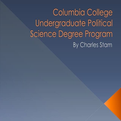 Columbia College Undergraduate Political Science Degree Program
