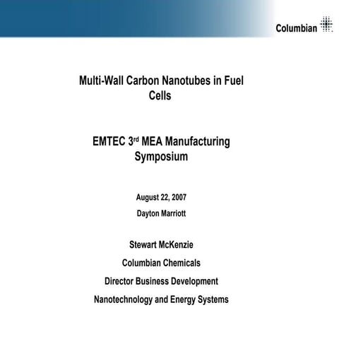 Columbian Chemicals At Emtec 2007 | PPT