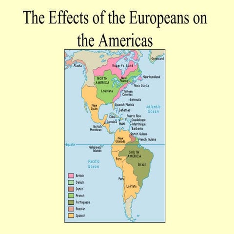 Columbian exchange and effects on america