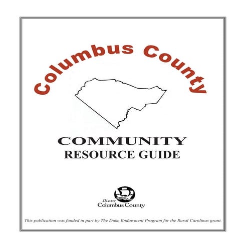Columbus County Community Resource Guide