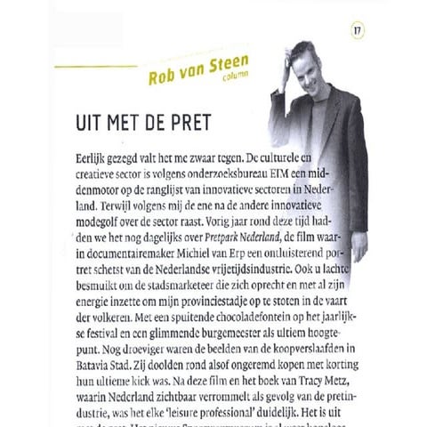 Column Rob Van Steen