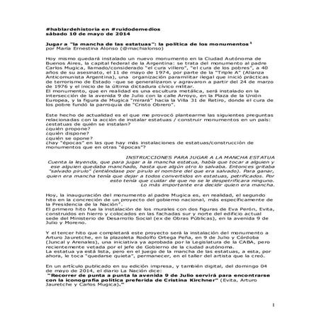 #hablardehistoria: La política de los monumentos