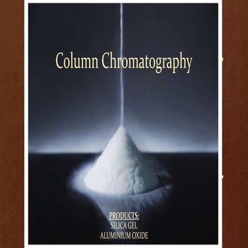 Silica Gel | Aluminium Oxide Column chroamtography