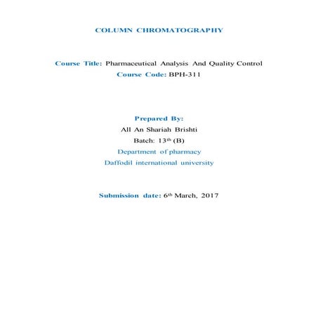 Column chromatography