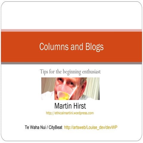 Columns And Blogs