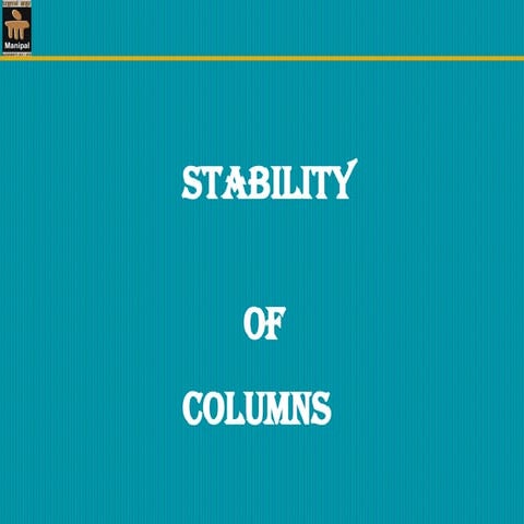 Comprehensive Analysis of Column Stability and Buckling in Structural ...