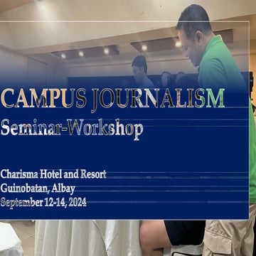 Categories of Campus Journalism: Column Writing