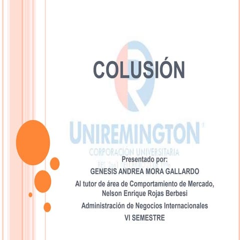 Que es colusion | PPTX