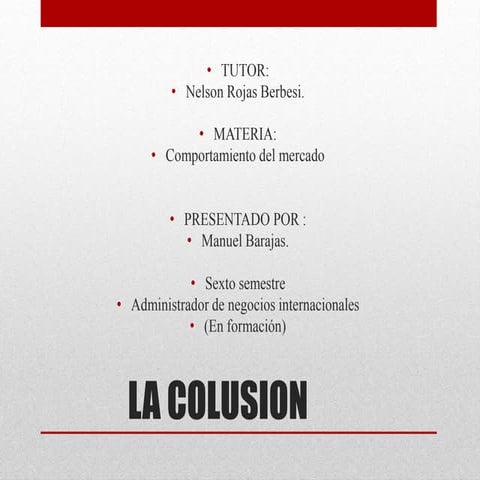 Colusion | PPTX