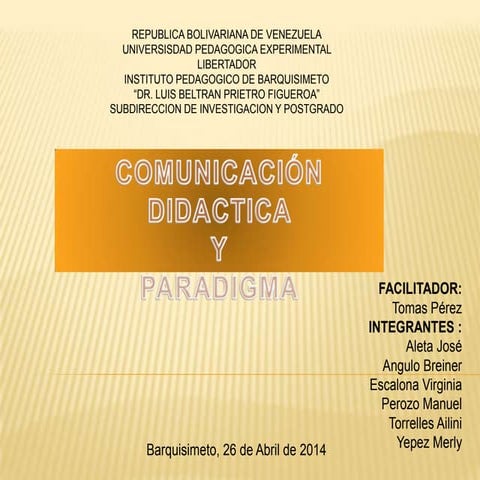 Com. didact y paradigma