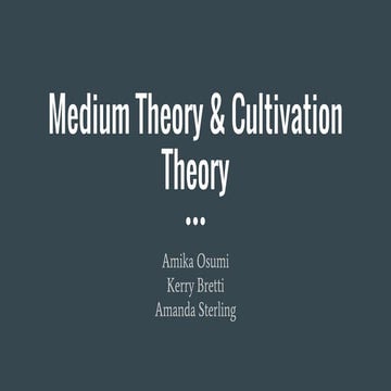 Com 600 theory presentation