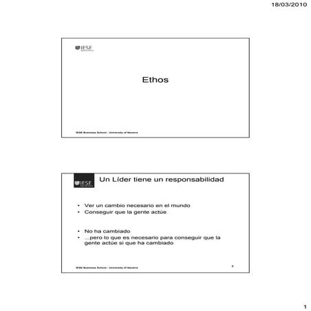 IESE Enfocado - Discurso Ethos