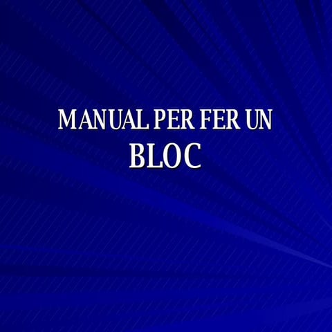 Com Fer Un Bloc U&R&E&M