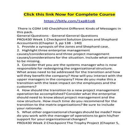 Com 140 check point different kinds of messages