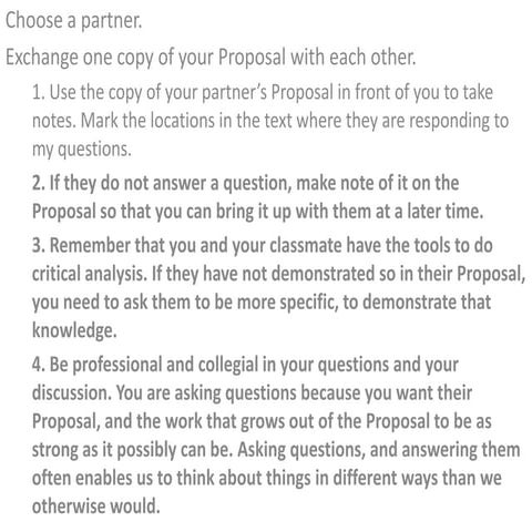 Com 250 11.8.12 Proposal Workshop