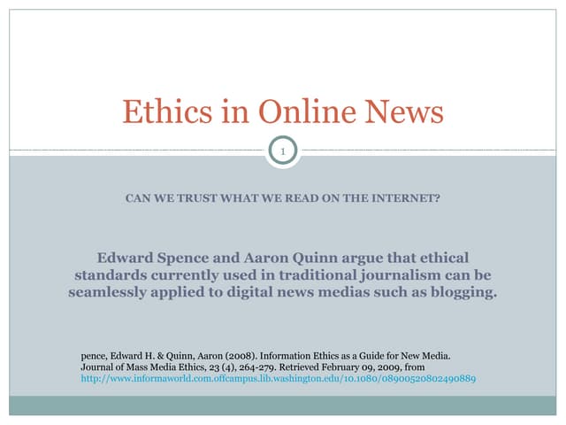 COM300 - Ethics in New Media