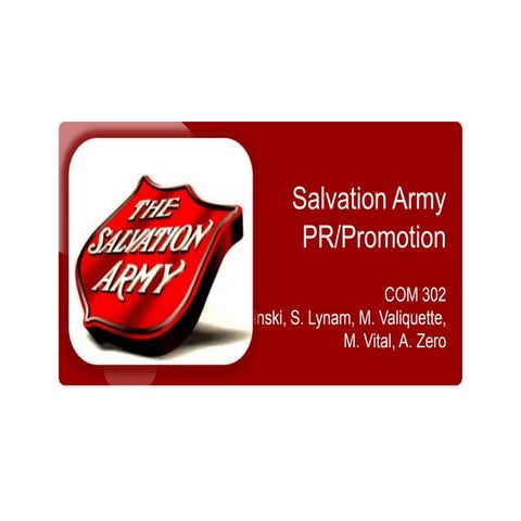 Com 302 salvation army pr