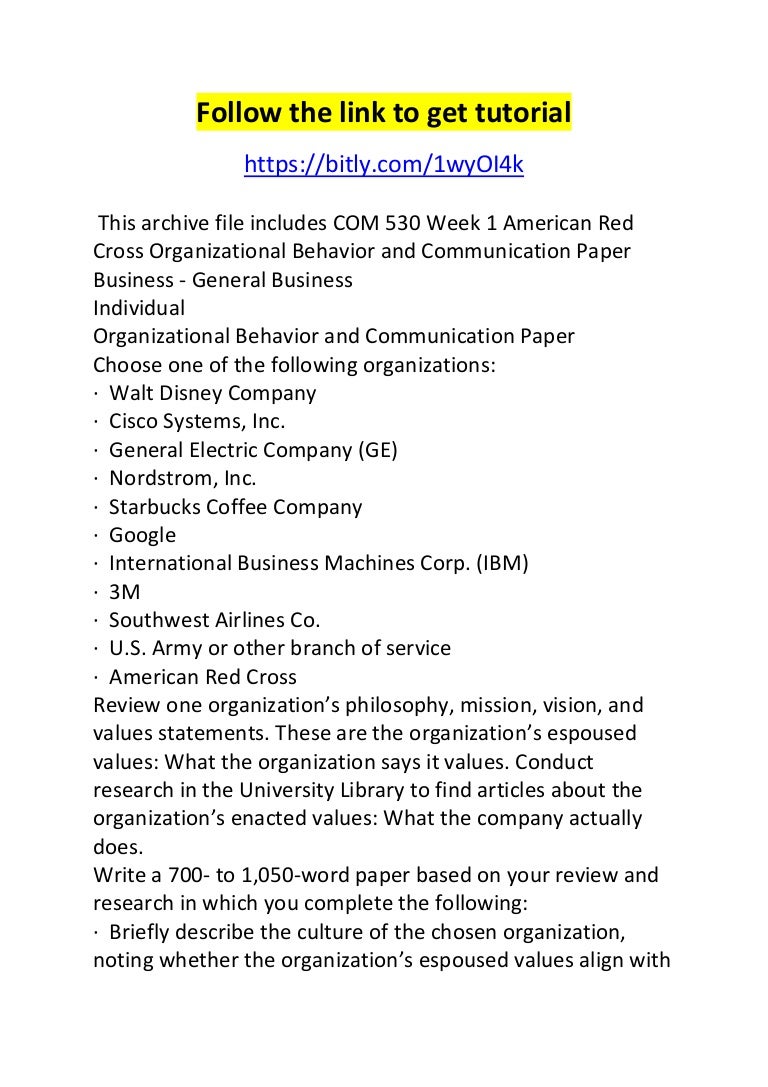 Organisational behaviour essay