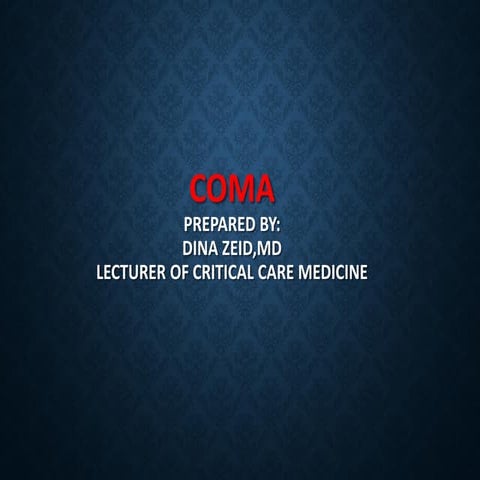Critical cases management Coma .pdf. | PDF