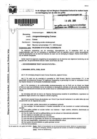 Comac wijzigt statuten