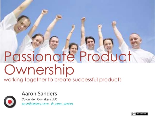 Passionate Product Ownership