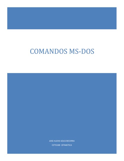 Guia practica de comandos en ms-dos | PDF