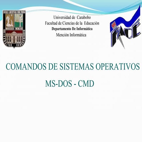 COMANDOS DE SISTEMAS OPERATIVOS MS-DOS - CMD
