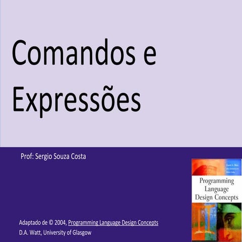 Comandos e expressões