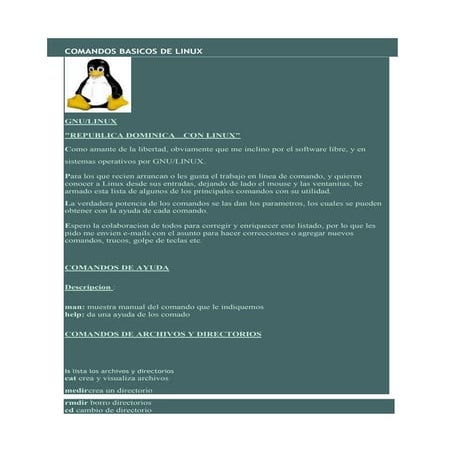 Comandos basicos de linux