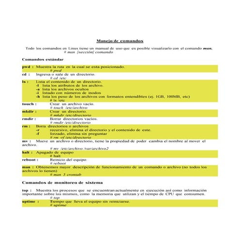 Comandos basicos linux