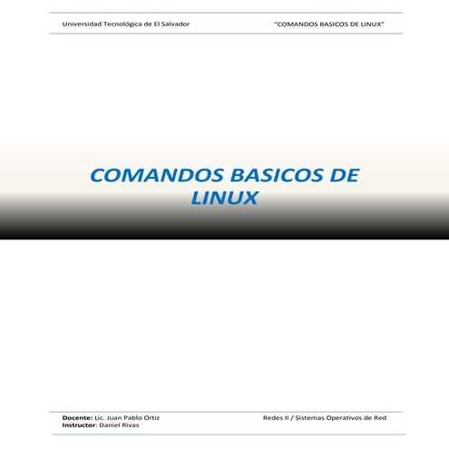 Comandos básicos en Ubuntu 