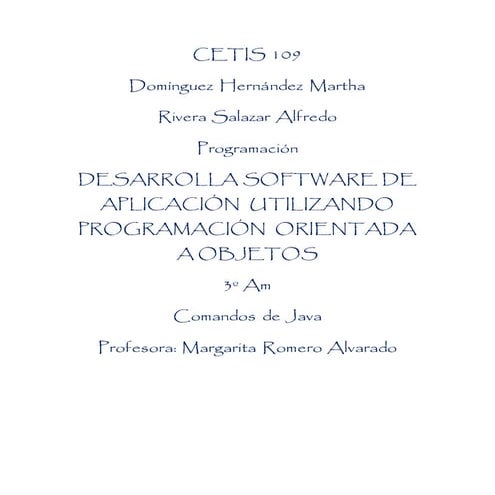 Comandos de java