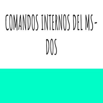 COMANDOS INTERNOS