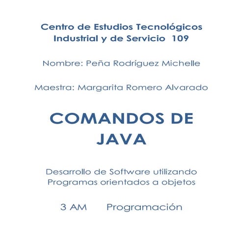 Comandos java