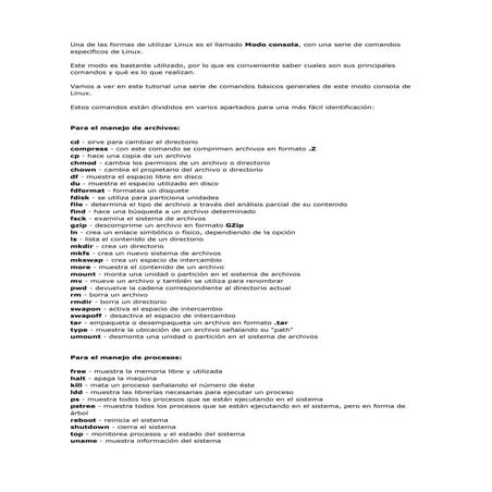 Comandos linux y windows