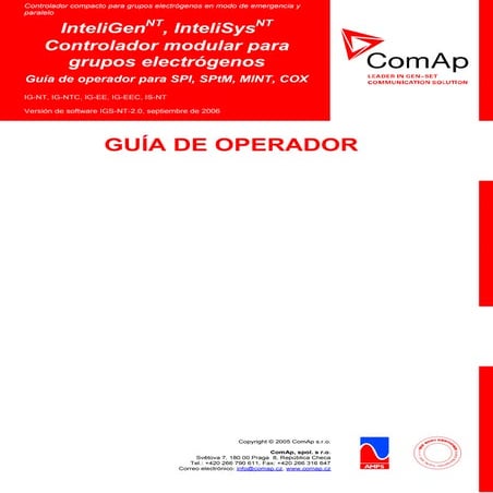Comap control operator guide-es | PDF