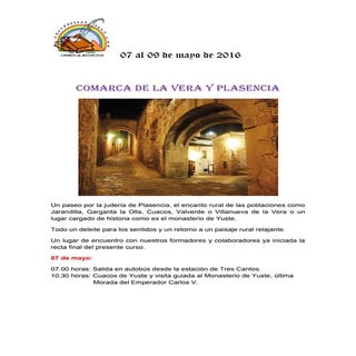 Viaje cultural a la Comarca de la V...