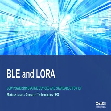 Comarch BLE & LoRa devices 