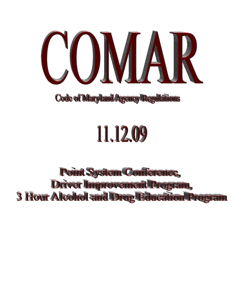 Comar regulations