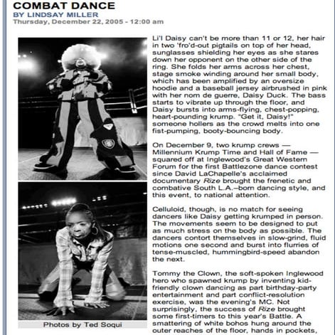Combat Dance: LA Weekly | PDF