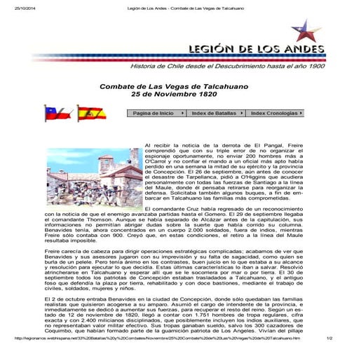 Combate de las vegas de talcahuano PDF